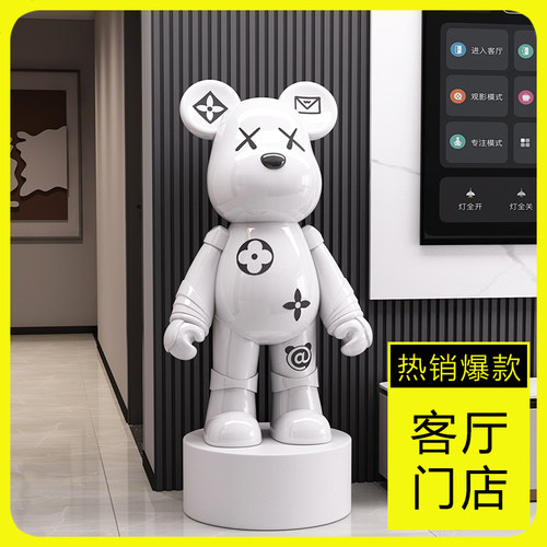 网红存钱罐暴力熊大摆件客厅电视柜旁大型落地家居装饰品乔迁礼物