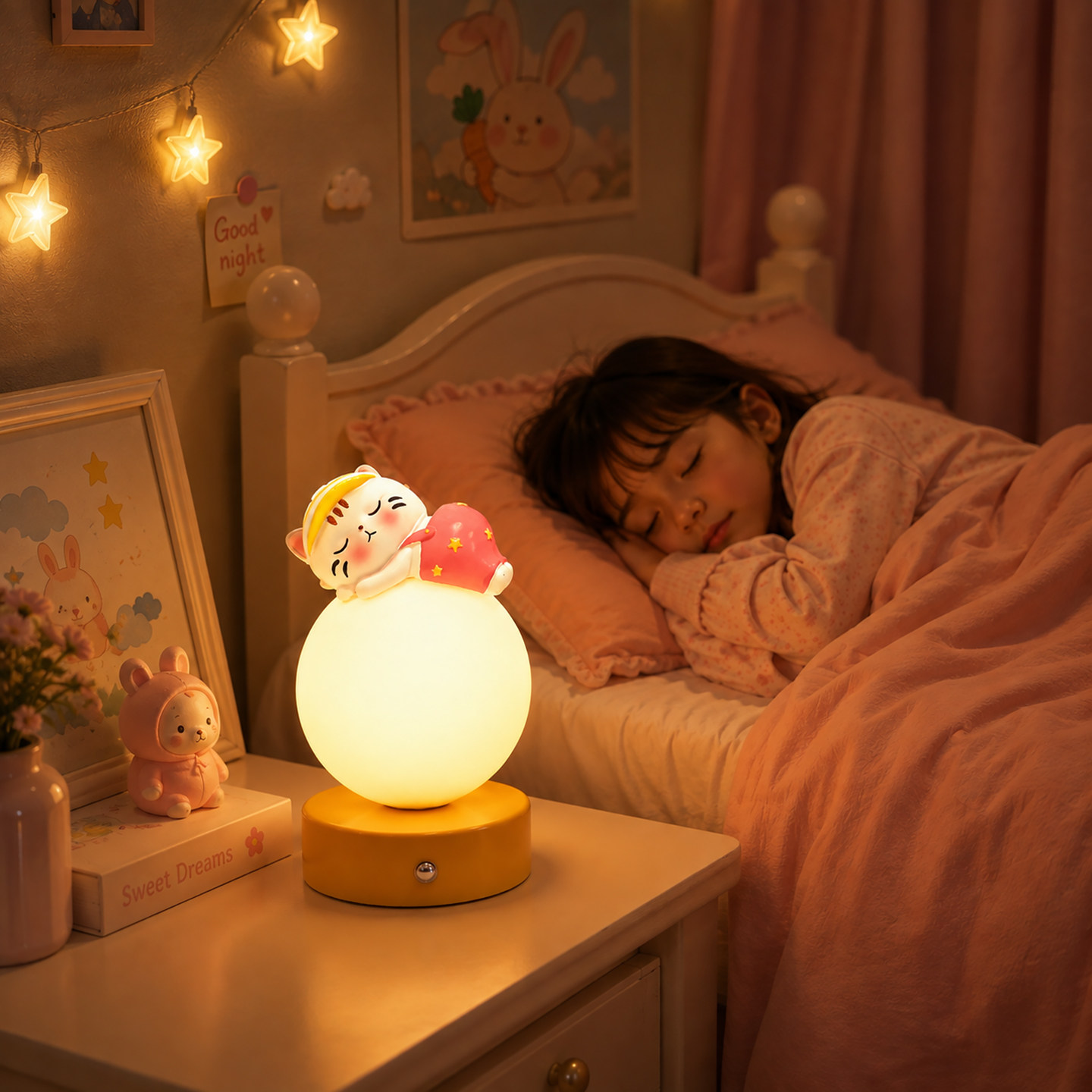 台灯摆件卧室床头小夜灯女朋友生日礼物女生开学送闺蜜女孩子儿童