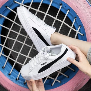 PUMA Platform 女子简约学院风低帮百搭舒适运动休闲板鞋366487