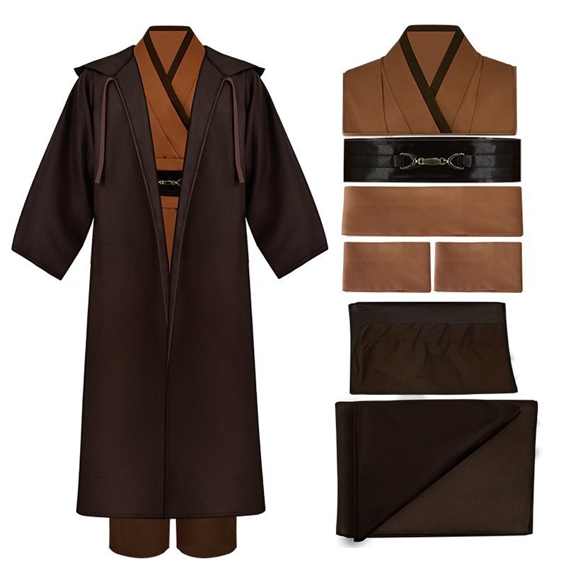 星球大战安纳金cos服装绝地武士服表演服万圣节角色扮演欧比旺cos