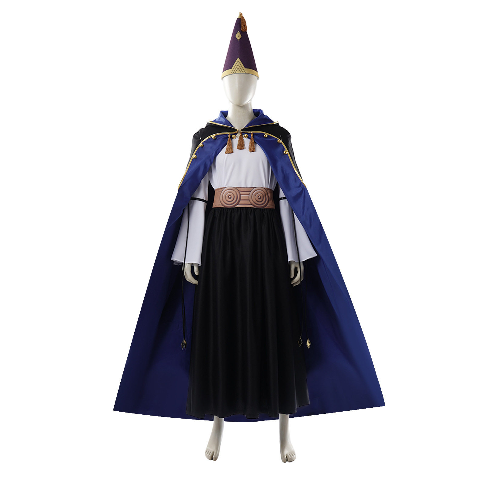 万圣节服装动漫角色尖帽子的魔法工坊cos服奇弗利奥卢白色巫师