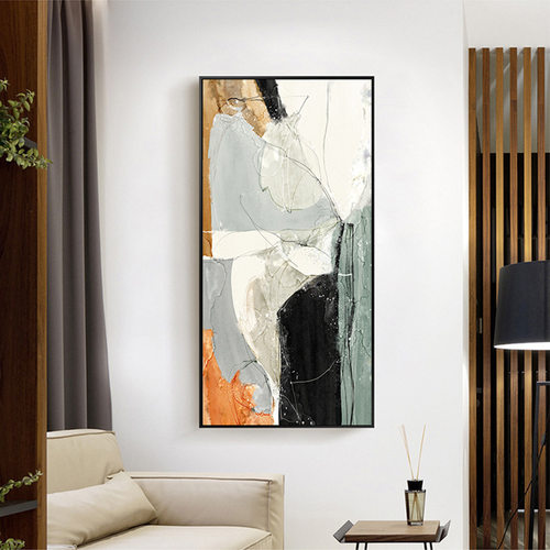 玄关装饰画北欧走廊玄关画样板房工程壁画酒店挂画
