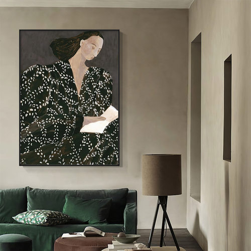 博主推荐瑞典finelittleday小众装饰画海报READING*SOFIALIND
