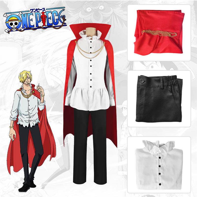 海贼王cos服山治俩年后cosplay角色扮演红色服装万圣节直