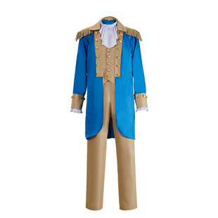 万圣节乔治cos服华盛顿服装总统男宫廷套装殖民地革命舞台表演服