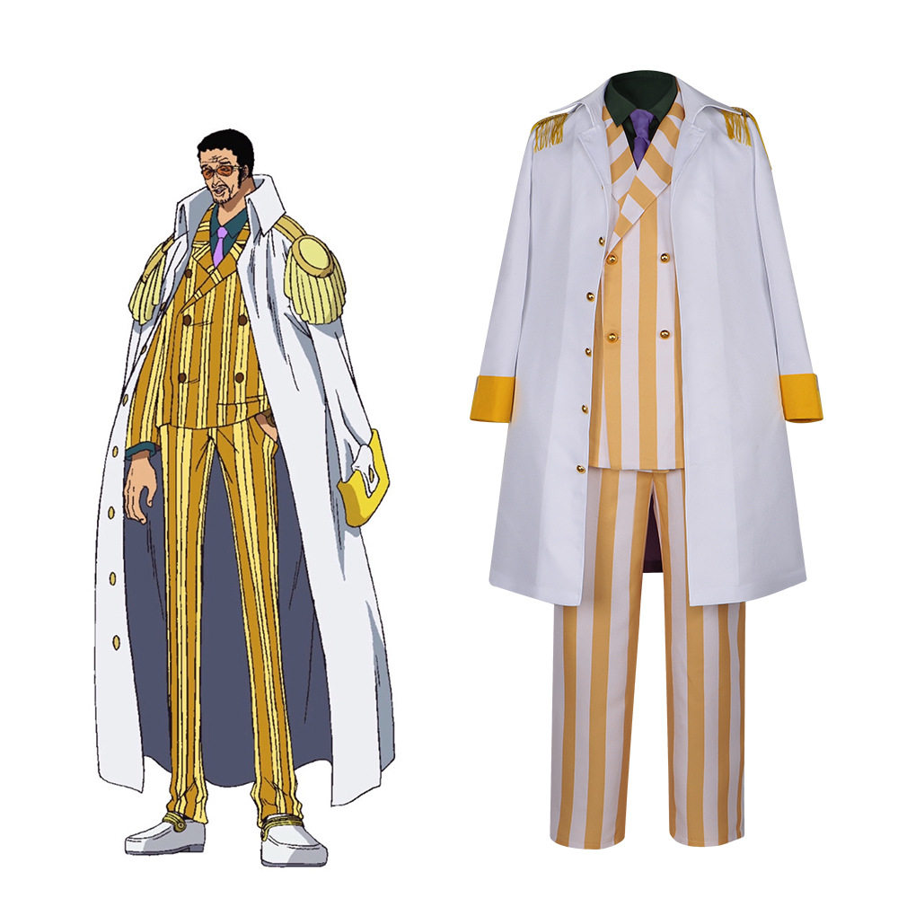 航海王海贼王cos服本部大将黄猿波鲁萨利诺cosplay服闪光果实服