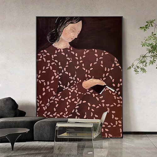 抽象人物艺术玄关画客厅背景墙装饰画卧室落地画工厂外贸爆款