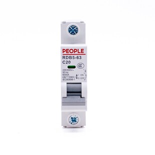 人民电器RDB5家用小型断路器三相空气开关DZ47升级版1P 2P 3P 4P