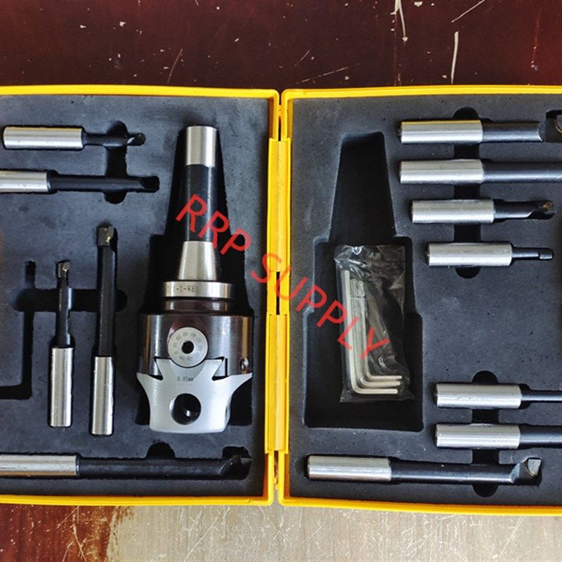R8柄(7/16-20UNF螺纹柄部), F1-18  75mm镗头镗刀柄镗刀杆套装