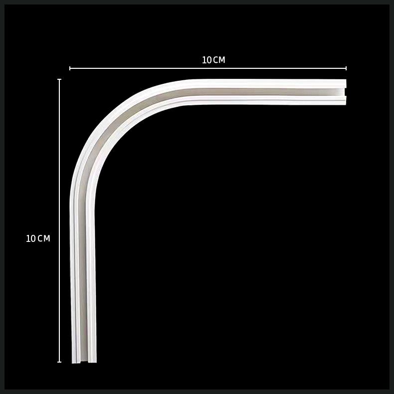 窗帘轨道免打孔宿舍滑轨滑轮静音顶装侧自粘式轨滑道单双导轨门帘