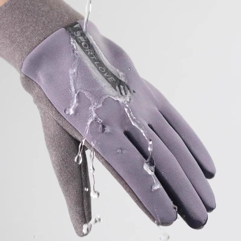 手套冬季防滑防风防水防寒骑行电动车保暖骑车触屏女士加绒神器