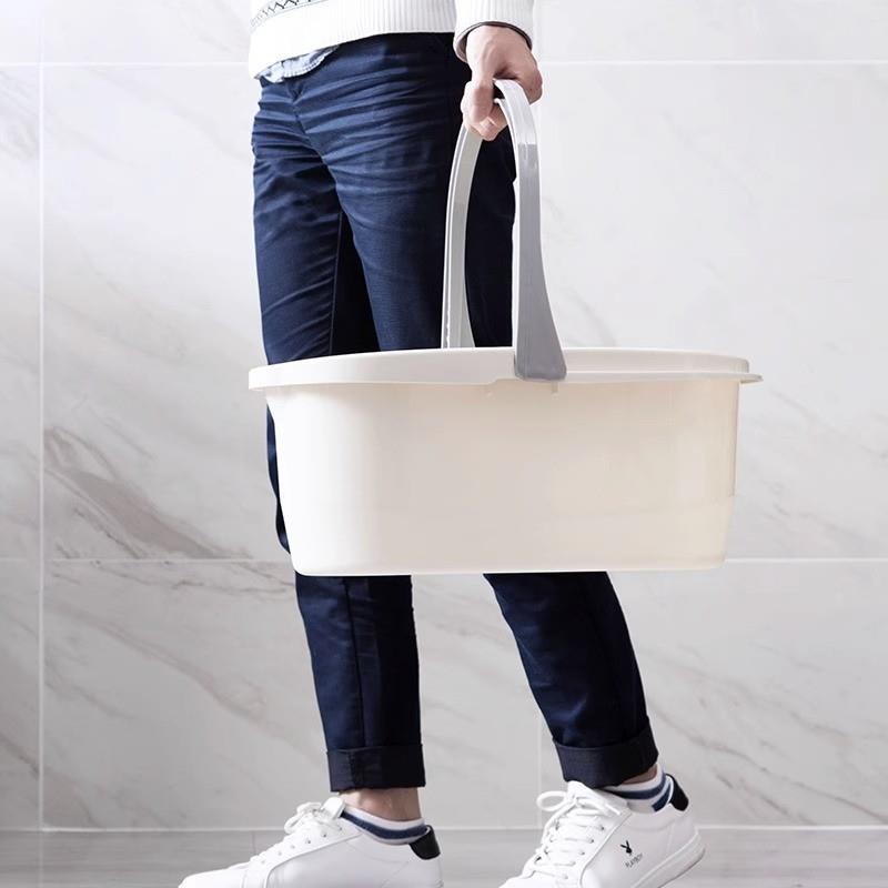 长方形水桶加厚特大号容量家用储水手提洗衣拖把桶办公室清洁专用