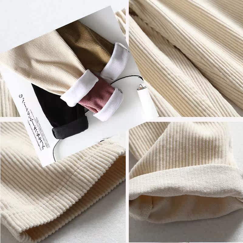 燈芯絨褲子女秋冬褲2018新款加絨加厚ulzzang蘿蔔褲白色哈倫在類目 女裝/女士精品, 褲子, 休閒褲中 - 來自Buy2taobao.com提供專業的淘寶代購服務