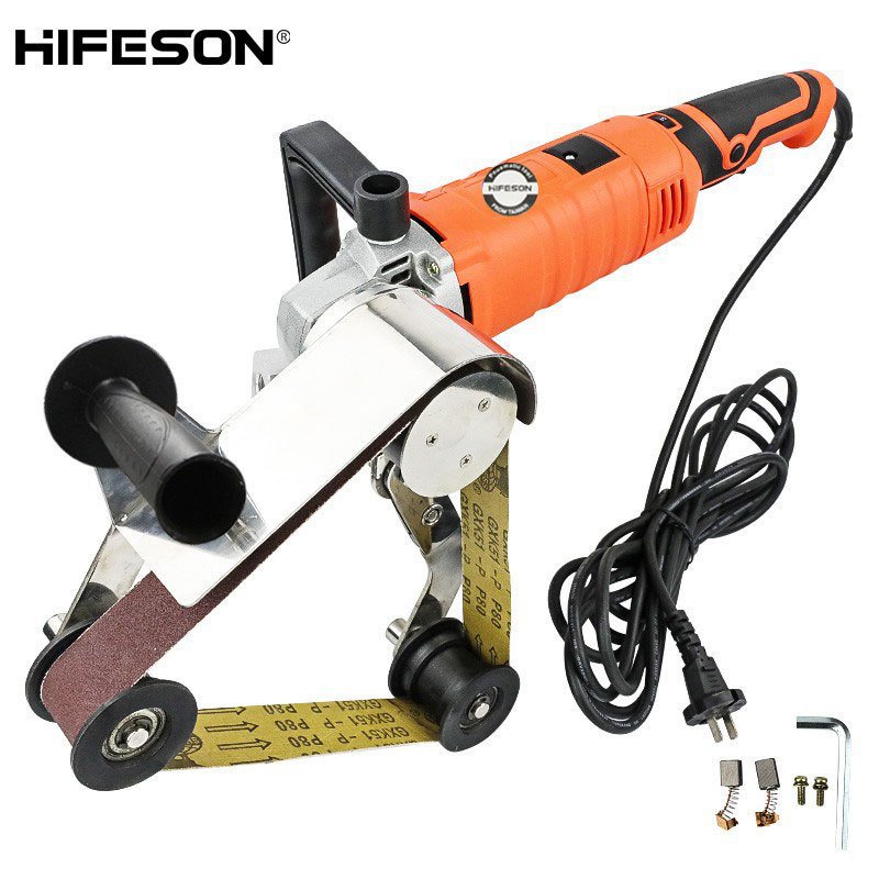 跨境DD40电动圆管砂带机 弯管不锈钢拉丝机抛光机 打磨机砂光机