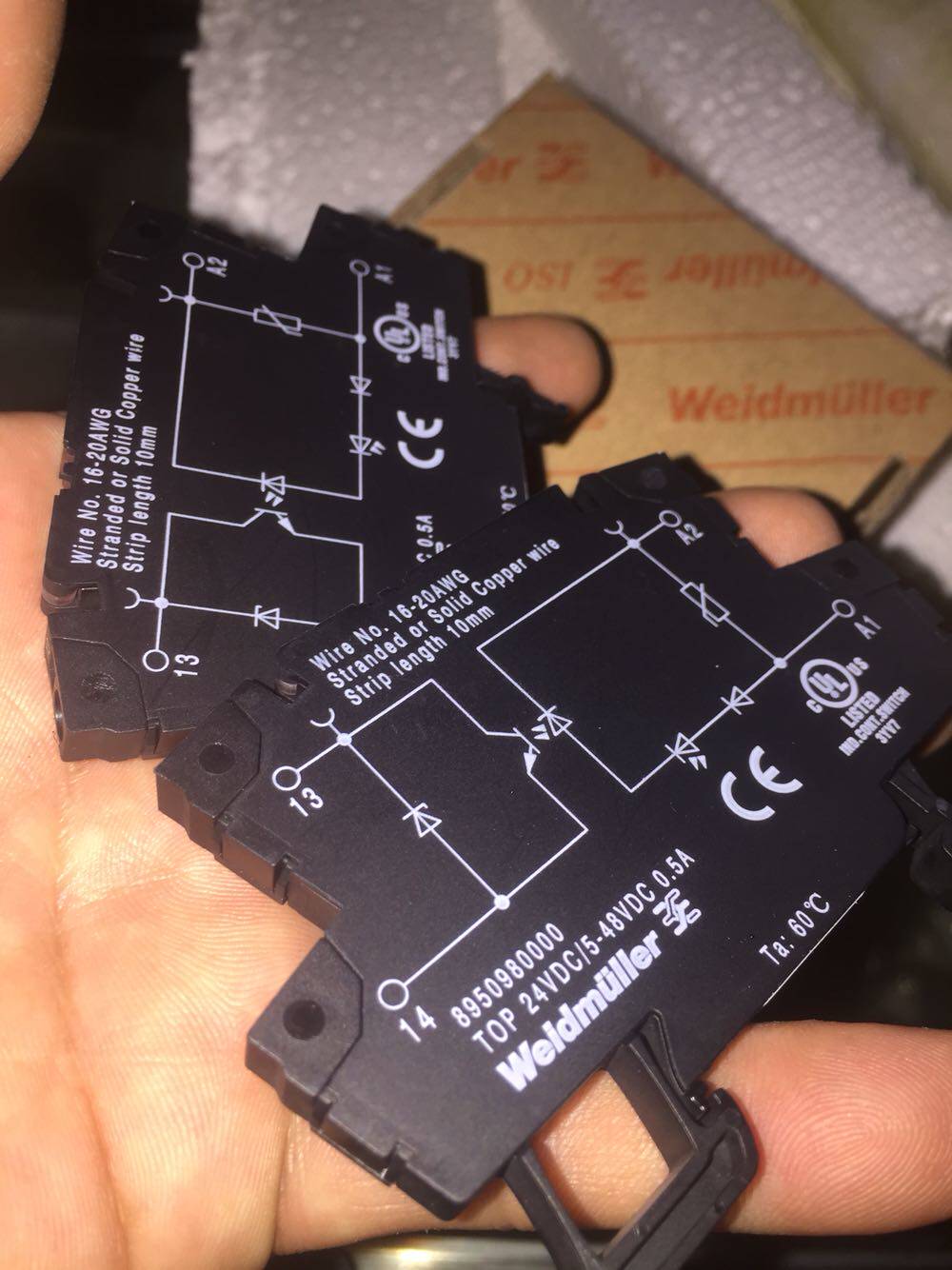 全新原装进口现货供应魏德米勒耦合光电继电器8950980000-24VDC