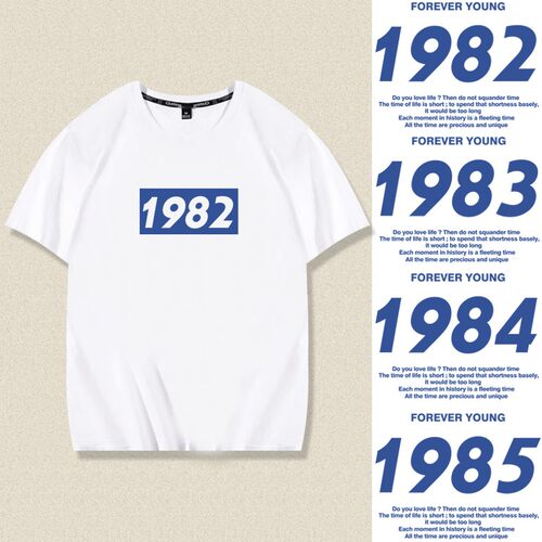 1982年1983年1984年1T恤短袖衣服