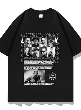 林肯公园linkinpark查斯特贝宁顿短袖T恤衣服体恤半袖打底文化衫