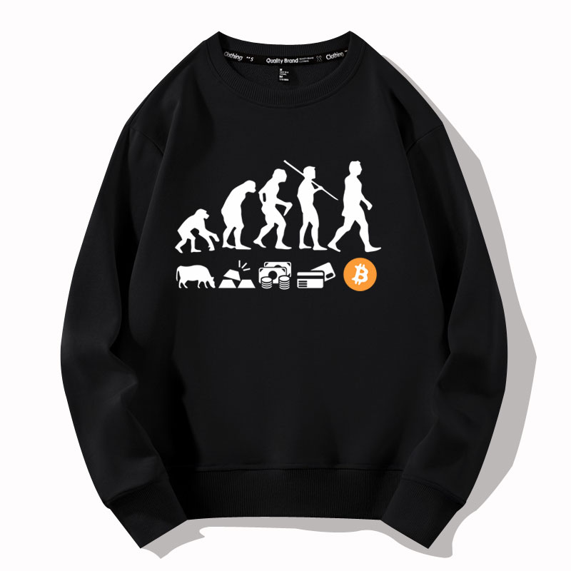 马斯克进化同款圆领卫衣服外套