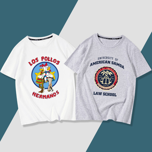 炸鸡叔店面logo同款短袖T恤衣服