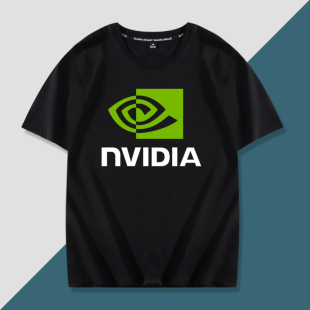极客黄仁勋芯片英伟达NVIDIA计算机编程语言代码短袖T恤衣服半袖