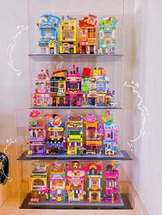 亚克力展示盒防尘罩手办模型适用于建筑缤纷街景透明防尘罩