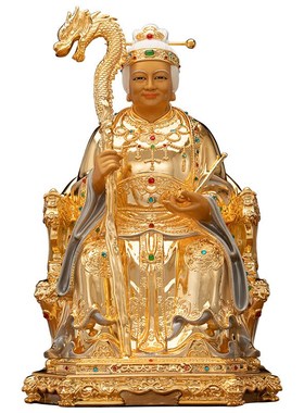 快速发货台湾纯铜鎏n金尊容仙家摆件黄三胡三太爷太奶铜像黑老太