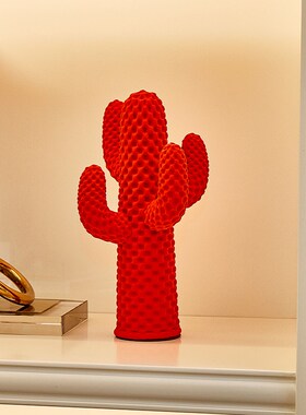 快速发货仙人掌摆件o小众高级感客厅玄关展示柜酒柜样板间书架桌