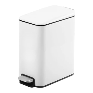 小 厕所脚踏式 快速发货长方形窄缝不锈钢垃v圾桶 家用卫生间有盖