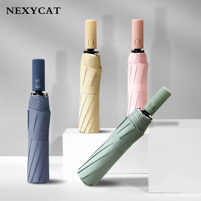 雨伞男士女折叠定制印LOGO遮阳防晒抗UV遮阳伞全自动晴雨两用