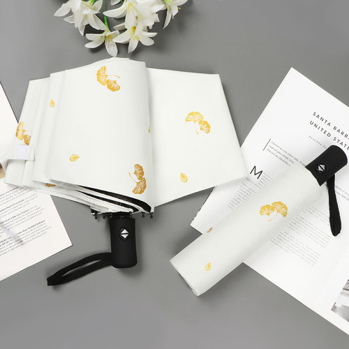 印花折叠全自动晴雨两用防晒雨伞