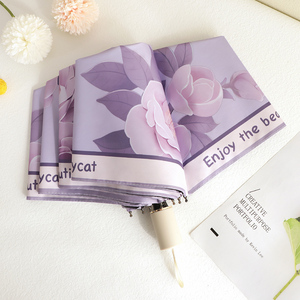 中国风高颜值油画加厚加固遮阳防晒防紫外线晴雨伞两用太阳伞女生