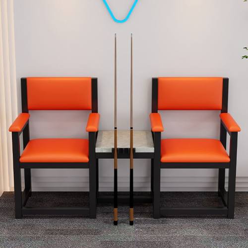 台球厅观球椅看球椅商用沙发桌椅一体桌球室双人休息座椅工厂直发