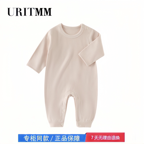 【撤柜专区】品牌专柜  婴儿德绒连体衣新生婴儿衣服秋冬季睡衣