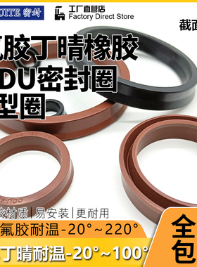 丁晴氟橡胶ODU油封60/63/65/70/80*48/51/53/58/63/68*14U型圈YXD