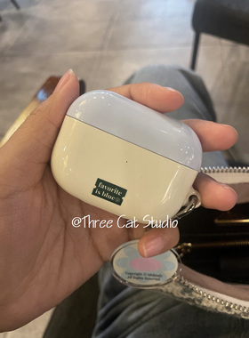 韩ins设计chic纯色蓝拼黄pro3进口4代菲林耳机壳适用于苹果1/2/3/4代airpods pro2保护套airpods 4代硬亮