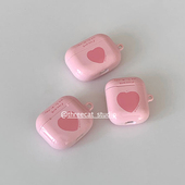 pro2保护套airpods 韩ins少女心粉爱心英文pro3进口4代菲林耳机壳适用于苹果1 4代airpods 4代硬亮