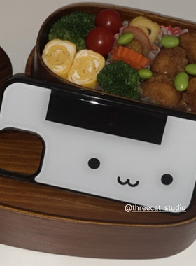 韩女ins可爱饭团Y2K少女心小熊表情欧尼手机壳适用于iphone17promax/16pro苹果15/14/13/12黑边11保护套Xsmax