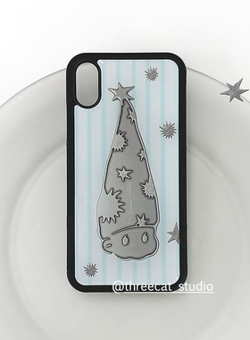 韩系ins艺术冷淡风小丑Y2K博主同款手机壳适用于iphone17promax/16pro苹果15/14/13/12黑边11保护套Xsmax