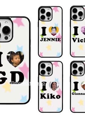 韩爱豆个性头像英文情侣告白专属定制手机壳适用于iphone17promax/16pro苹果15/14/13/12黑边11保护套Xsmax