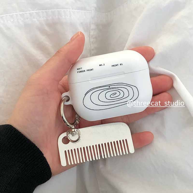 airpods4代艺术家曲线英文耳机套