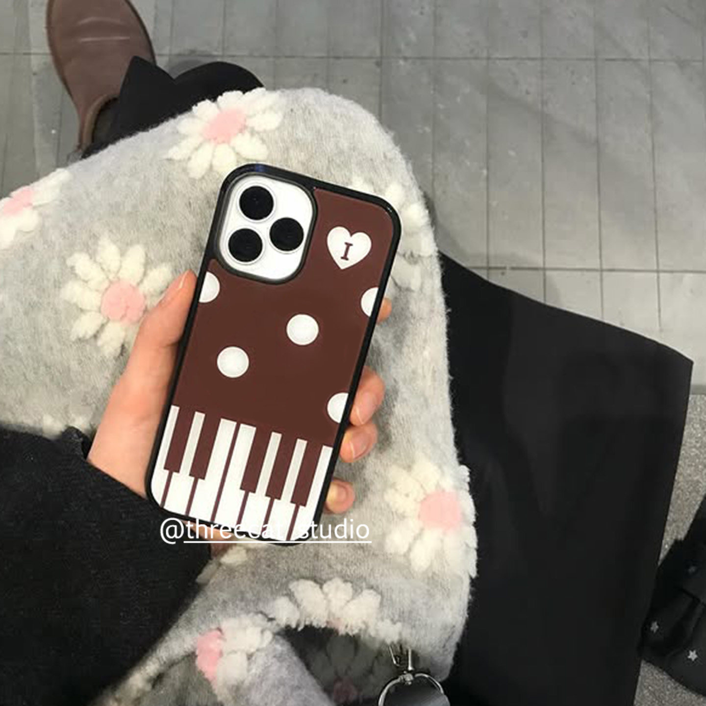 韩ins少女甜美钢琴古早波点欧尼博主同款手机壳适用iphone17promax/16pro苹果15/14/13/12黑边11保护套Xsmax,3C数码配件,手机保护套/壳,淘宝优惠券,粉丝福利购,淘宝优惠卷