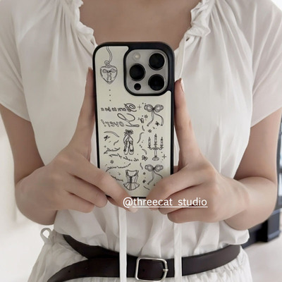 苹果iphone17手机壳复古蝴蝶结