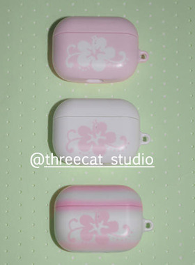 韩ins设计少女心艺术水仙花pro3进口菲林耳机壳适用于苹果1/2/3/4代airpods pro2保护套airpods 4代硬亮