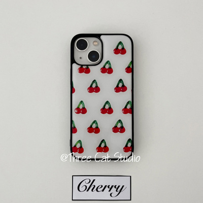 苹果17pro个性樱桃手机壳