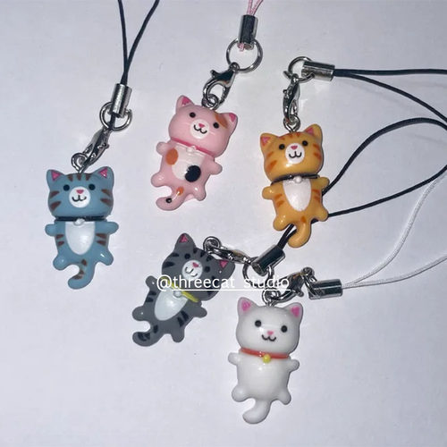 萌趣可爱猫咪手机挂件