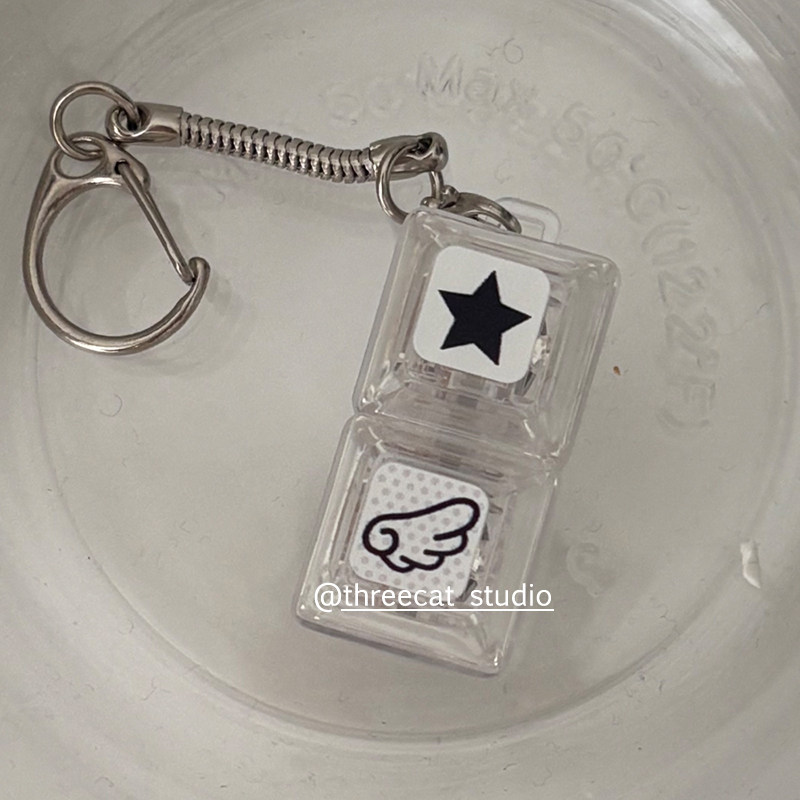 韩ins创意星星翅膀波点键盘解压发亮挂饰包包Airpods挂件车钥匙扣,服饰配件/皮带/帽子/围巾,包挂件,淘宝优惠券,粉丝福利购,淘宝优惠卷