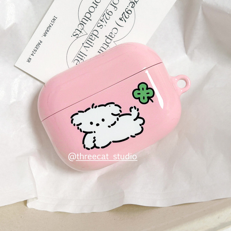 可爱萌小狗四叶草airpods4耳机套