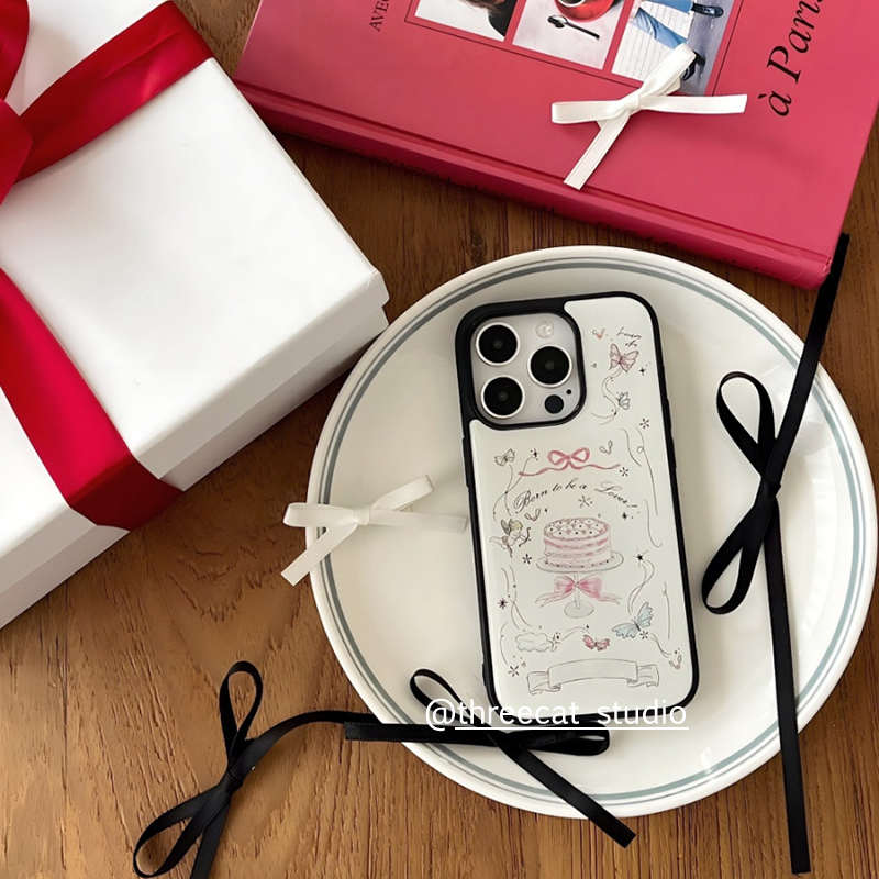 苹果17pro黑边壳天使蛋糕