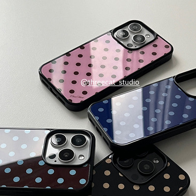 巧克力波点英文iphone17e手机壳