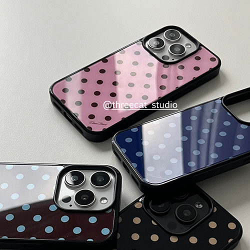 巧克力波点英文iphone17e手机壳